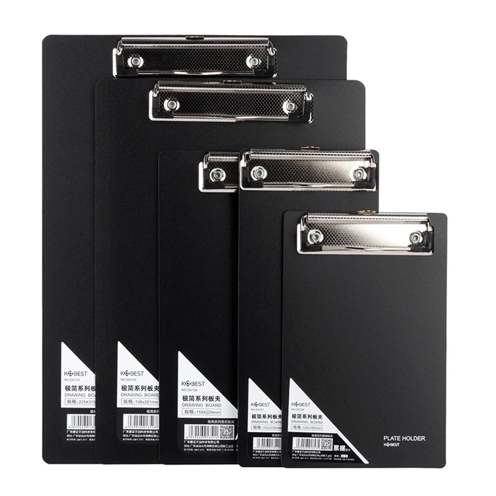 Klemmbrett Holz 2 stücke Einfache Schwarz Zwischenablage A4 B5 Clip Datei Ordner A5 Restaurant Menü Schreiben Pad A6 Mini bord(A5)