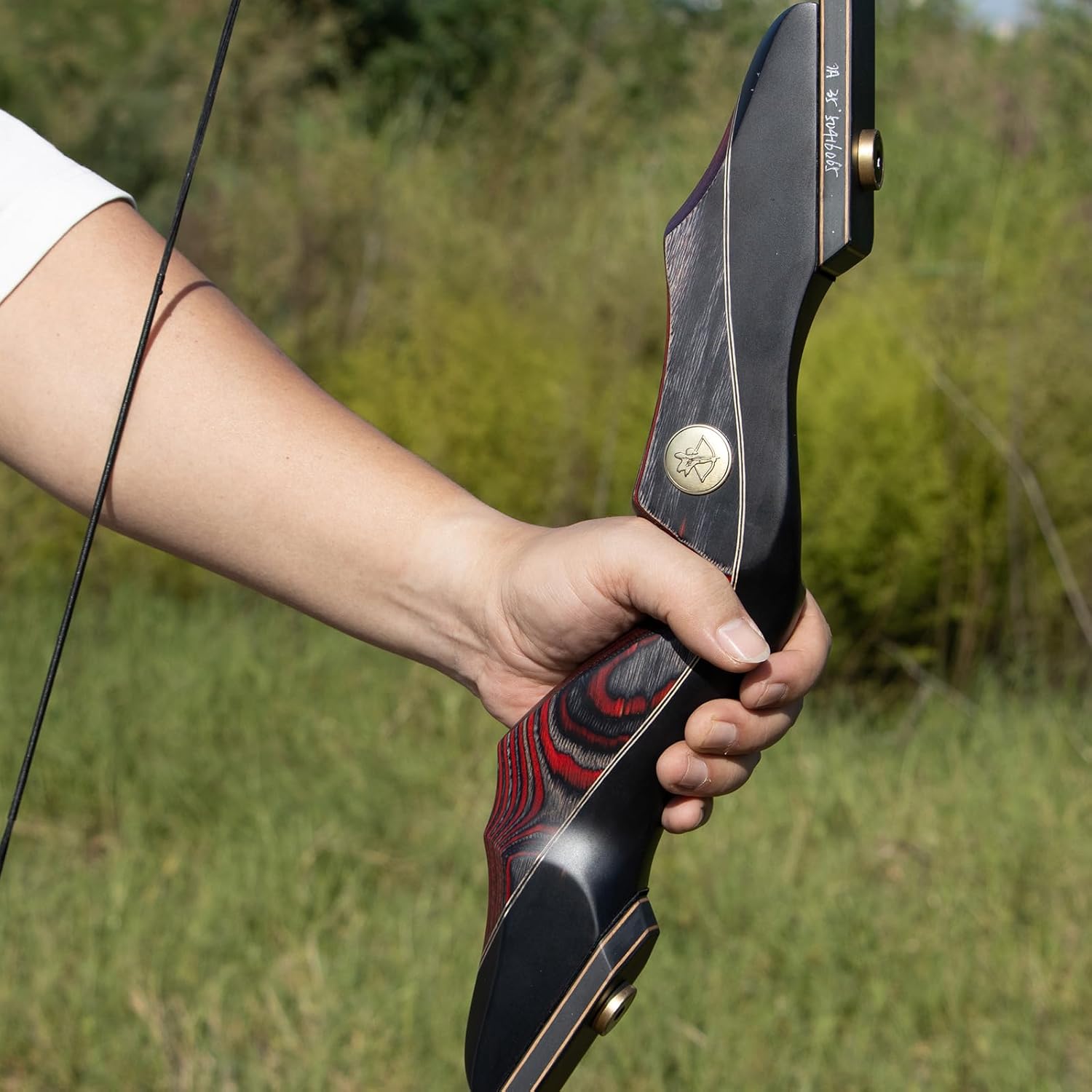 Professional Recurve Bow and Arrow Set for Adults Youth Beginners, 60'' Wooden Takedown Hunting Bow for Outdoor, Hunting and Practice, Right Hand, 30/40/50lbs