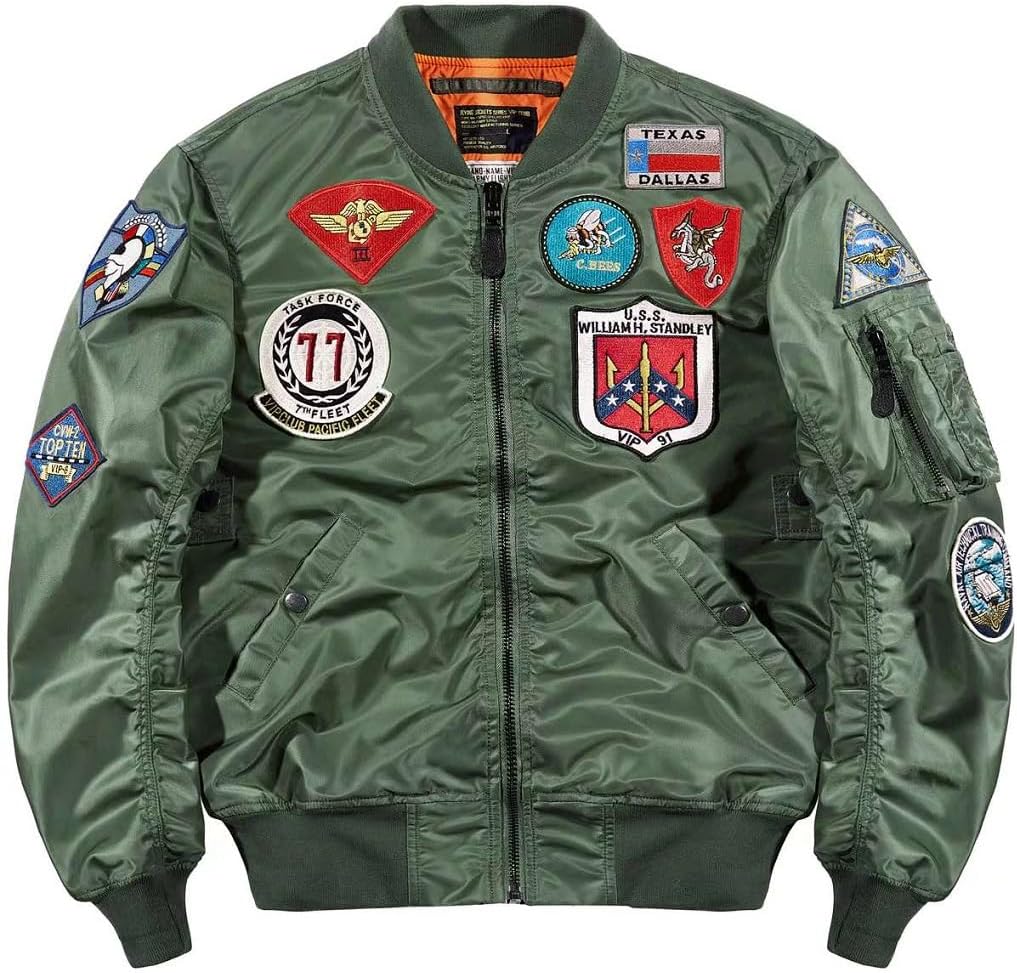 新品タグ付き】フード付きダウンジャケット ジャンパー デカロゴ MA-1