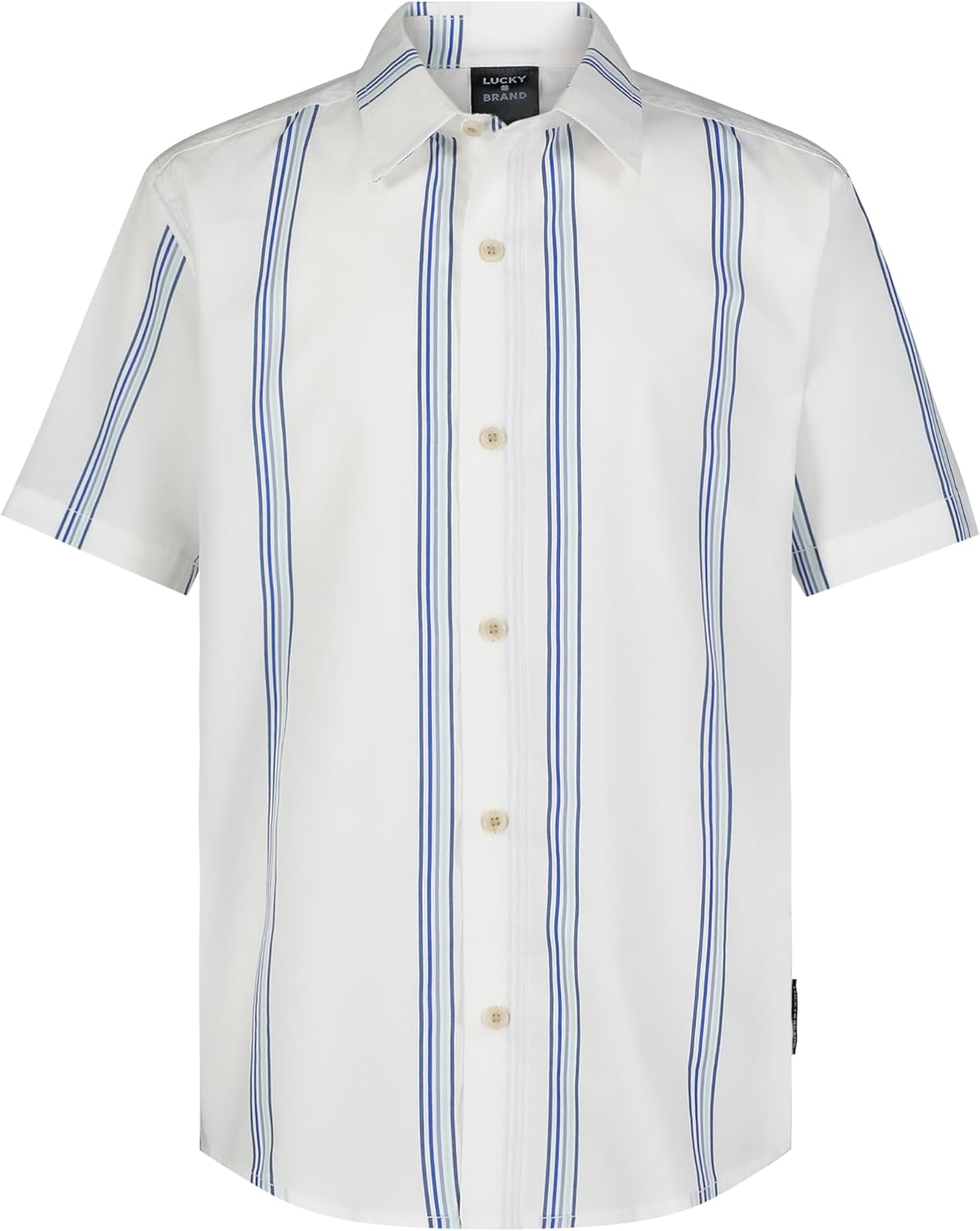 Lucky Brand Boys Short Sleeve Woven Button-Down Shirt