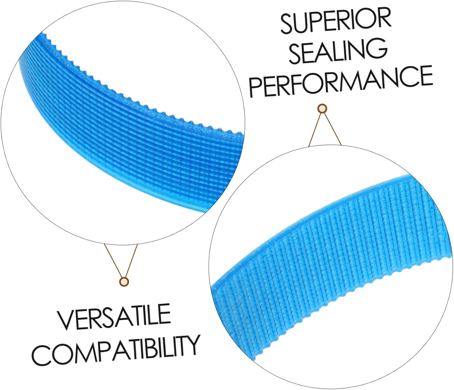 3pcs 255 Aluminum Cutting Machine Rubber Belts Noise Reduction