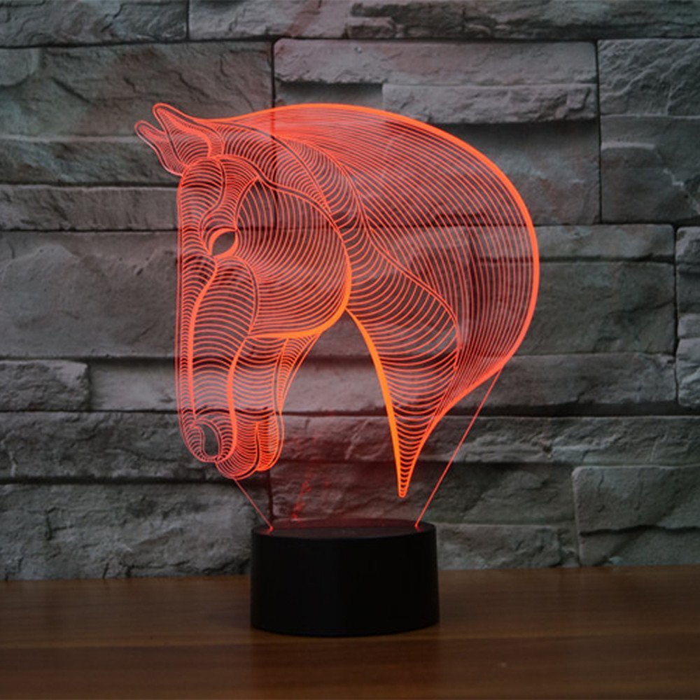 3D LED Lámpara Creativa 3D LED Luces De Noche Nove... - Grandado