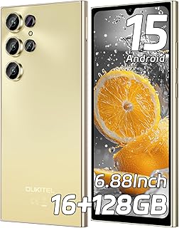 OUKITEL C61 Smartphone Pas Cher Android 15-16(4+12) Go +128Go(TF 1TB) Telephone Portable Pas Cher, 6.88