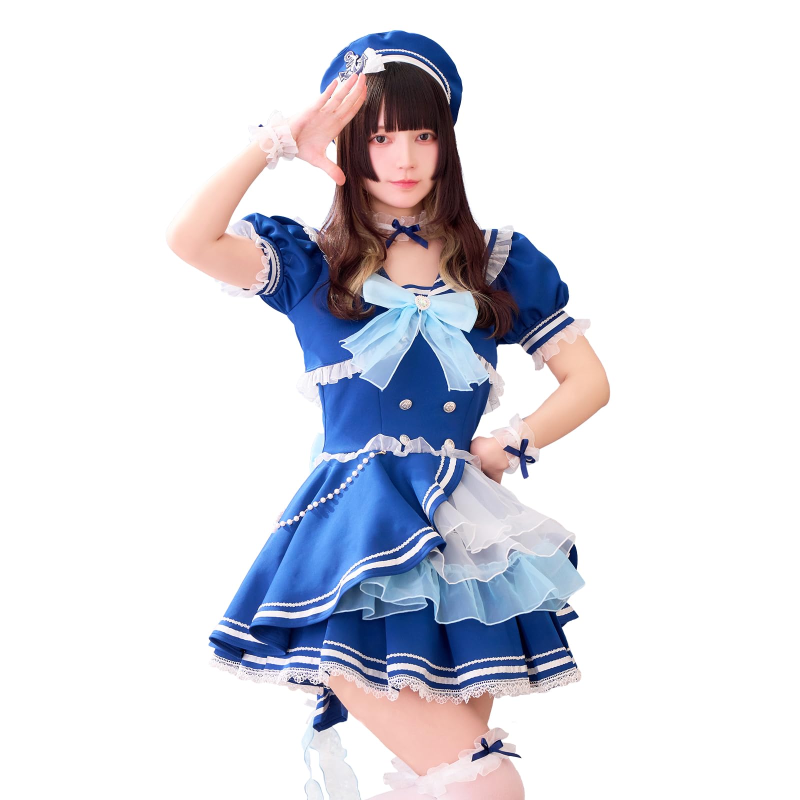 Amazon.co.jp: [Malymoon] コスプレ マリンコスチューム 青色 環やね