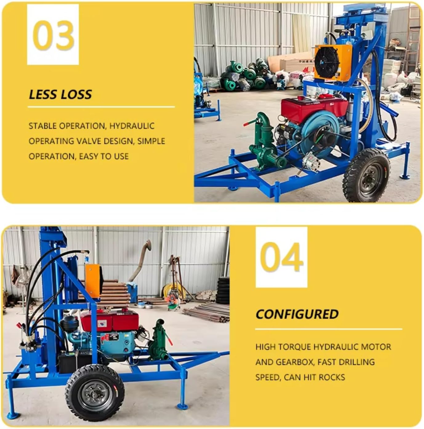 Mini Water Well Drilling Rig 150m Depth Borehole Driller 75–325mm Diameter Portable Drilling Machine for Residential Farm Irrigation Groundwater Well Drilling Equipment