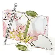 Stainless Steel Gua Sha Facial Tools, Face Roller, Manual Massagers, Jade Roller Facial Tools for Face, Face Massager for Self Care