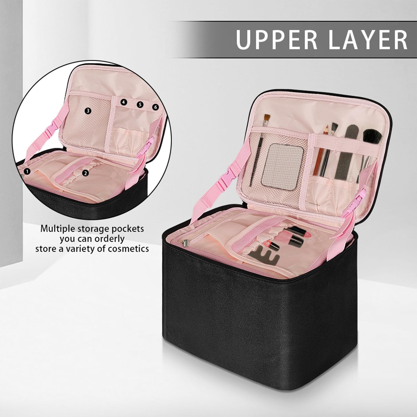 Reisetasche Für Toilettenartikel Make-up-Tasche Mit Mehreren Fächern