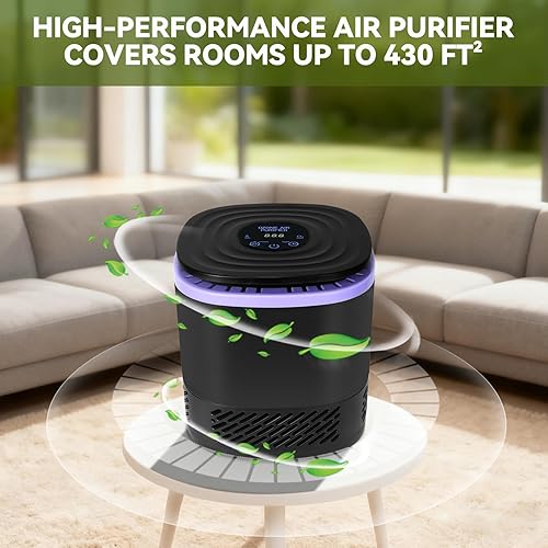 Miniatura 6 de Purificador de aire para el hogar y el dormitorio, elimina el 99.997% del humo, polen, pelo de mascotas y olores