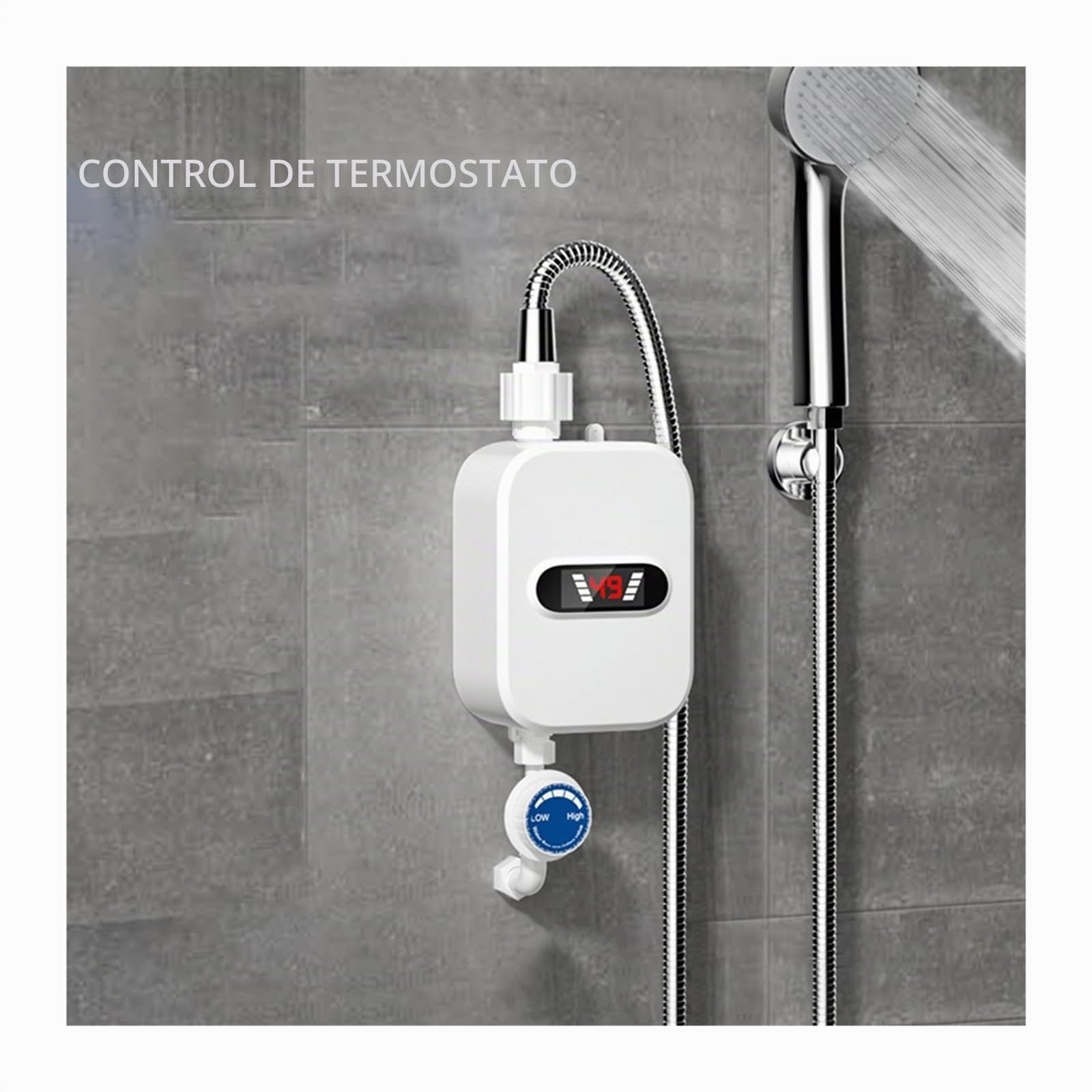 Calentadores de piscina, Calentador De Agua Instantáneo De Acero Inoxidable 304, Aspersor De Apagado Automático, Calentador De Agua, Aspersor Impermeable LCD Digital