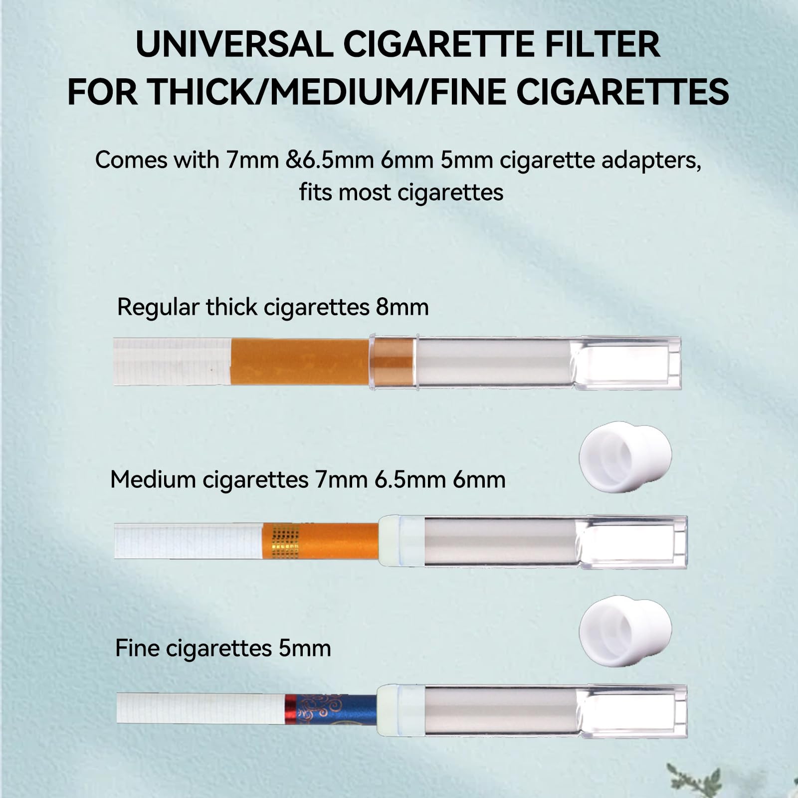 can you use cotton as a cigarette filter Cigarette Filters (100 pcs) Fiber Cotton Multi-Filtration, Reduces Tar and  Tobacco Stains for Ø8mm Standard Size Cigarettes, with Adapters for Ø6mm  Ø5mm Ultrathin Cigarettes White : Amazon.ie: Home & Kitchen