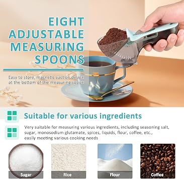 3Pcs Measuring Spoon Set Adjustable Baking Measuring Spoon with Scale Reusable Plastic Measuring Cup Multipurpose Measuring Tools Adjustable Measuring Cups and Spoons Set for Food, Coffee, Flour