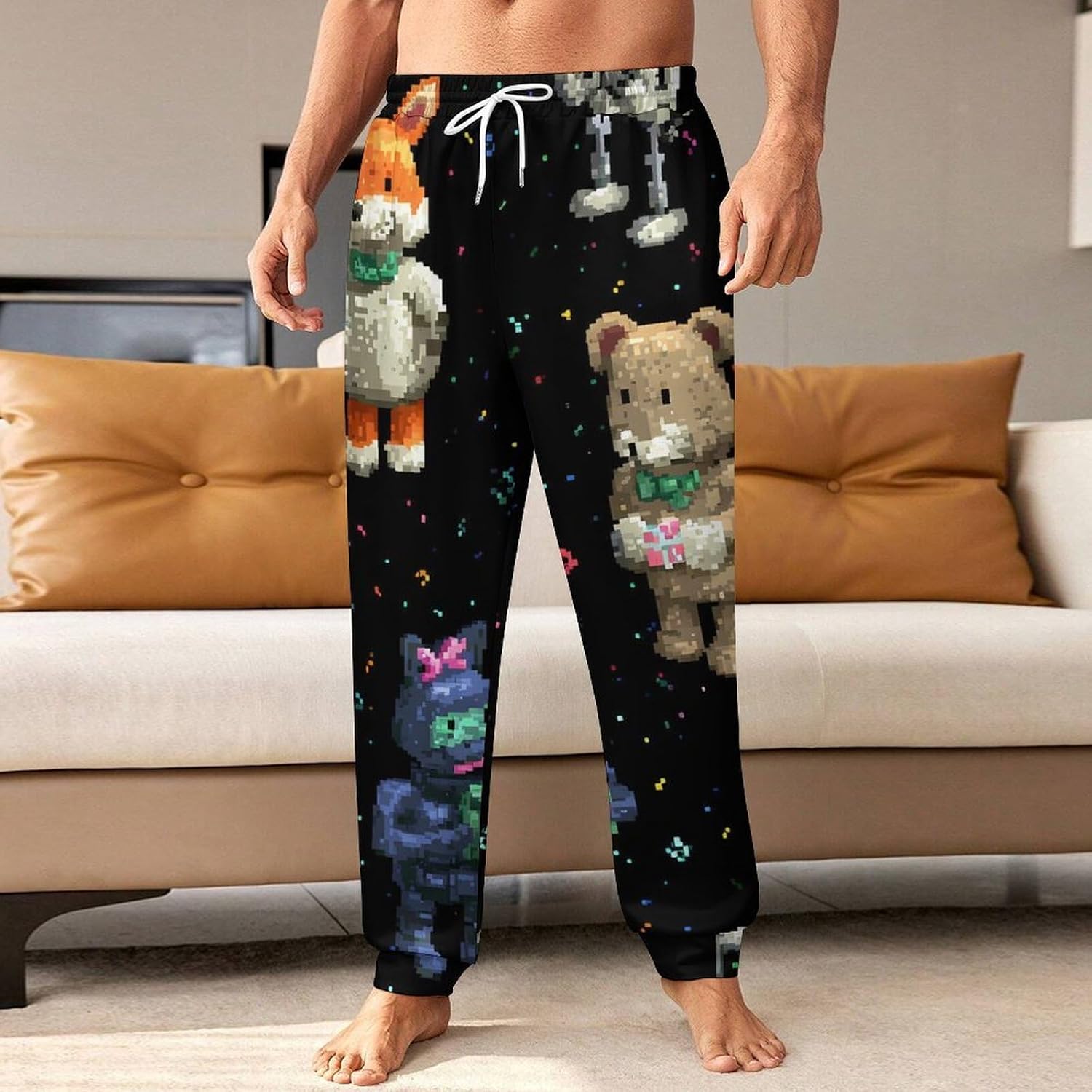 Gaming Party Cute Animals Men Pants Lightweight Sweatpants Joggers Pant 4XL