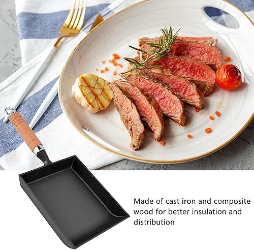 Miniatura 4 de Sartén para parrilla de 14 pulgadas para estufas, compatible con inducción, sartén cuadrada antiadherente para parrilla, freír, saltear