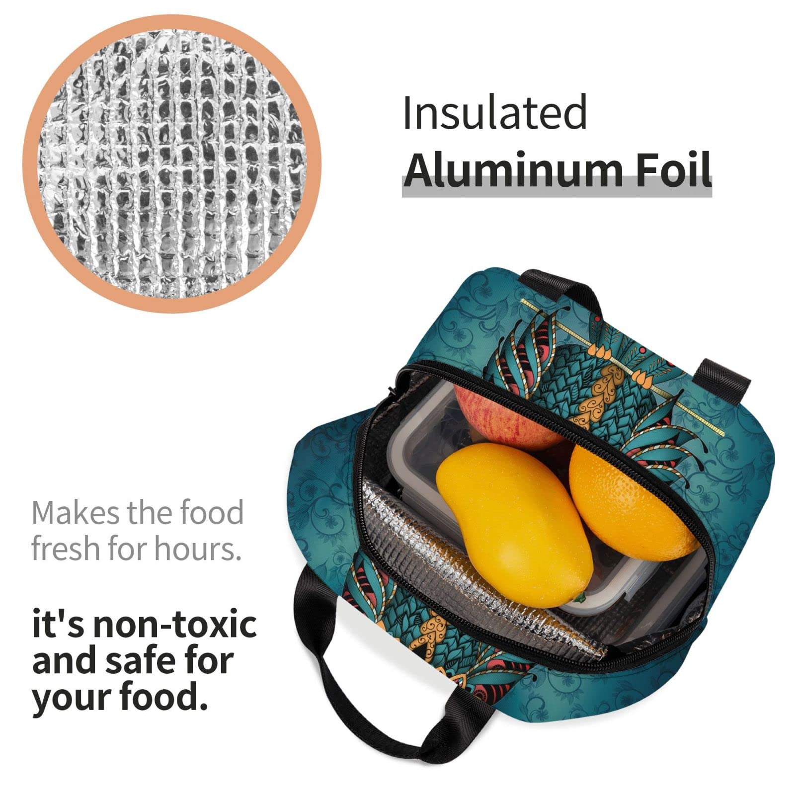 Isolierte Lunchbox Mit Süßem Eulen-Motiv – Perfekt Für Schule, Büro & Picknick, Wiederverwendbare Kühltasche