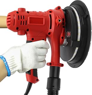 1200W Sanding Machine, 110V Portable Drywall Sander, 60Hz Plaster Board Dry Wall Gyprock Dust Extract, Handheld Halo Dustless Drywall and Plaster Sander for Walls,Putty