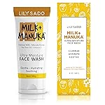 LILY SADO MILK+MANUKA Coconut Milk & Manuka Honey Cream Face Cleanser - Natural Ultra Moisturizing Facial Wash Cleanses, Balances, Soothes & Hydrates - Large 6oz