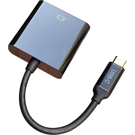 USB C to VGA Adapter [Thunderbolt 3 Compatible] - USB 3.1 Type...