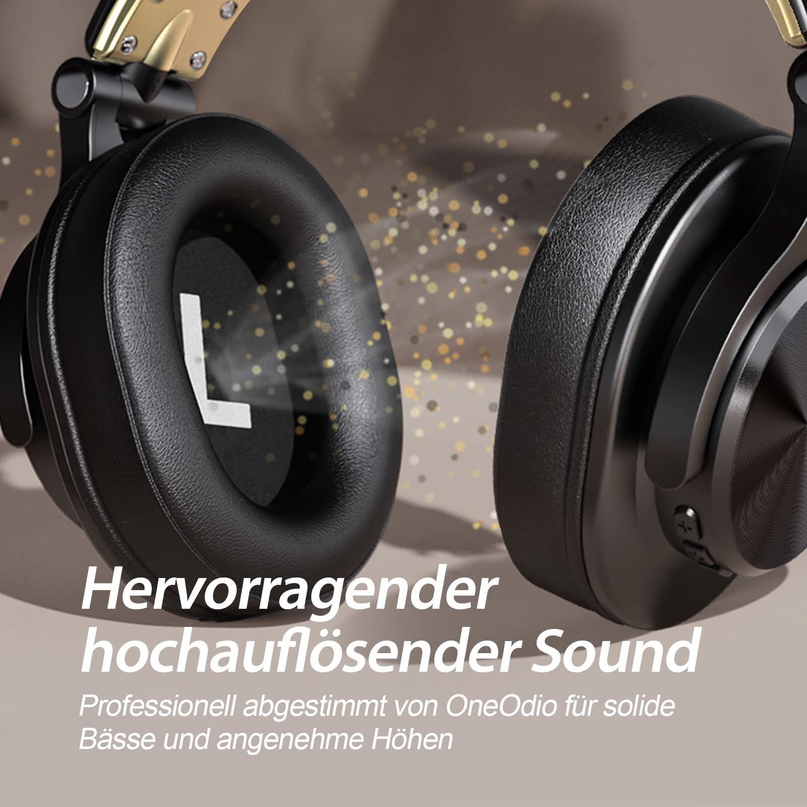 OneOdio Casque audio Bluetooth Over Ear, casque de studio fermé avec port Share, casque professionnel avec et sans fil pour guitare, E-Drum, Piano, AMP, Enregistrement et surveillance