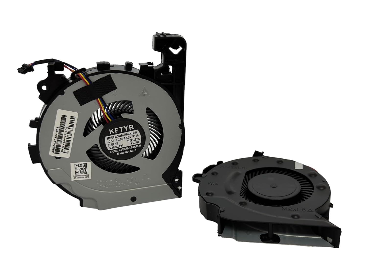 New Laptop CPU + GPU Cooling Fans for HP Pavilion 15-CX, PN: L20334-001, L20335-001, DC28000KYF0, DC28000KZF0