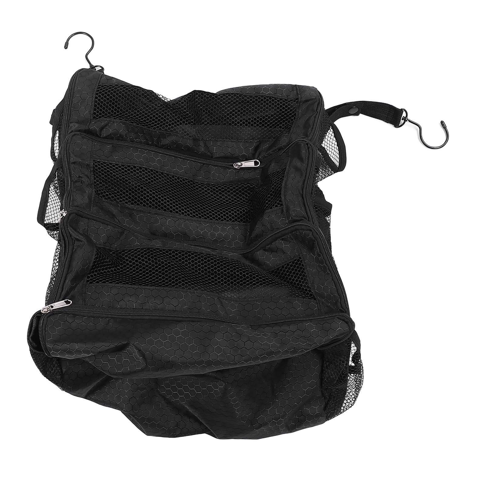 Kofferorganisator, Reisegepäck Organizer Tragbare Hängende Reiseregale Zusammenklappbare Hängepackungswürfel Zum Tragen auf Koffer, Hängende Reisebereicherorganisator (BLACK)