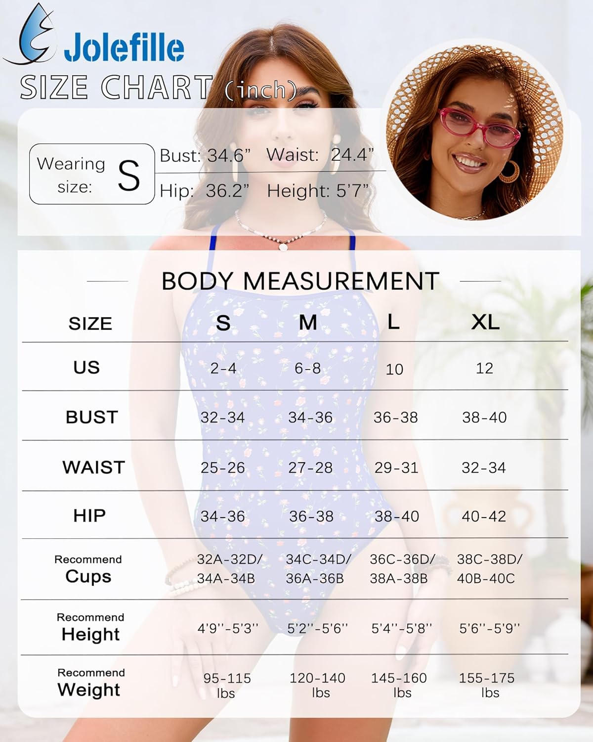 Jolefille One Piece Swimsuit Women Tummy Control Shapewear Slimming Bathing Suit for Teens Cute Floral Modest Swim Suits 2026 - Image 7
