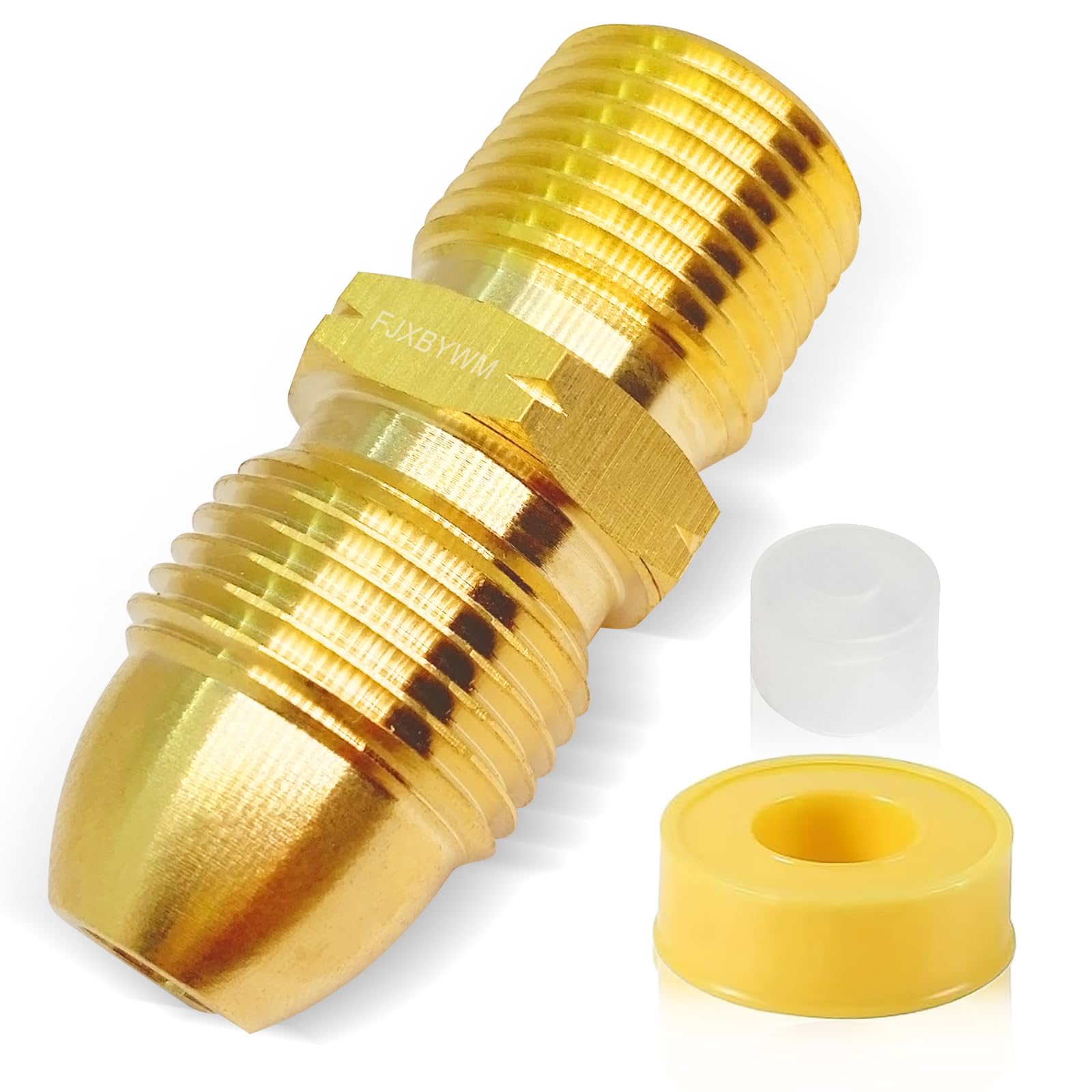 QCC1 1/4 Inch Male Pipe Thread Propane Gas Fitting Adapter – Solid Brass, ESCP Feature