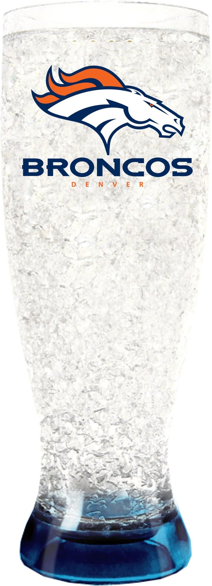 Denver Broncos NFL Crystal Pilsner Glass
