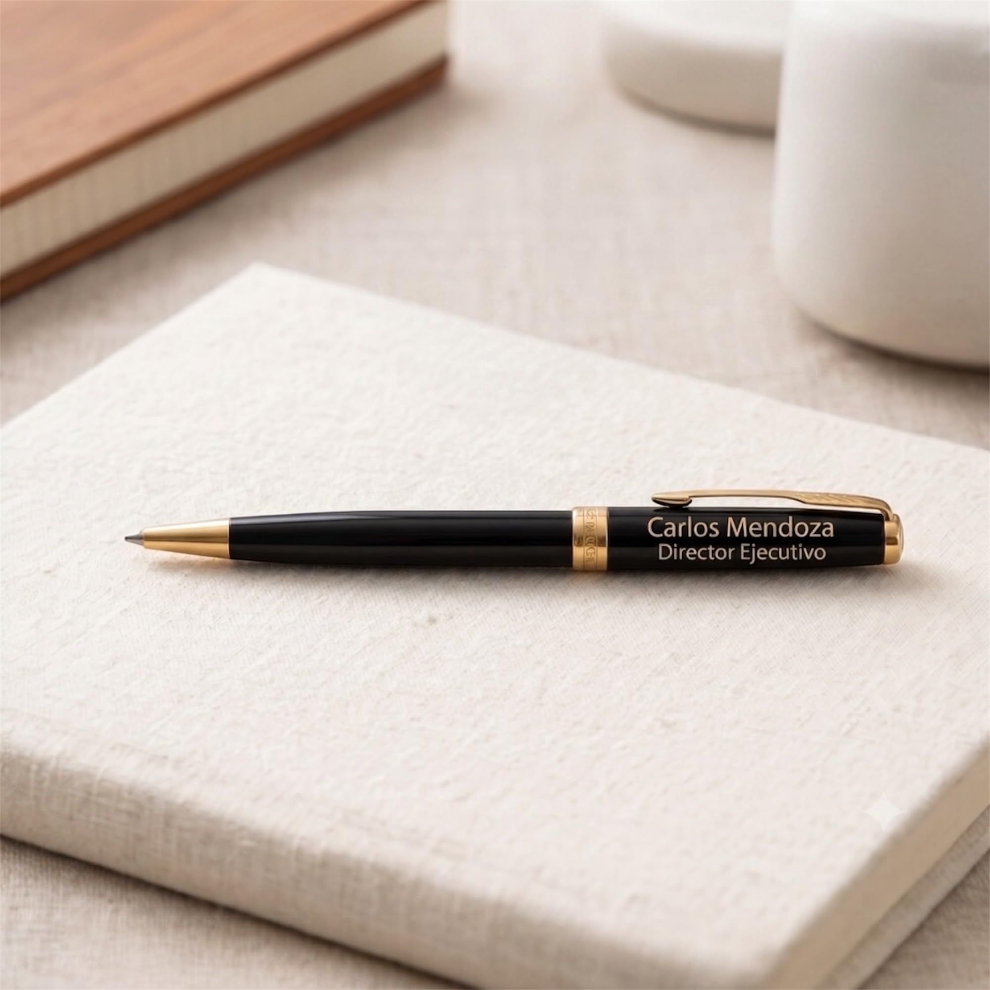 regalo grabado Bolígrafo Parker Sonnet GT Personalizado Tinta Negra Láser