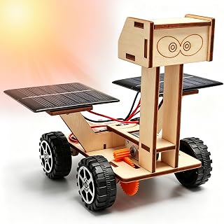 DIY Solarbetriebener Mondrover –3D-Puzzle-Spielzeug für 8-15 & Erwachsene, inkl. Solarmodul – Ideal als Geburtstags, Weihnachts- oder Ostergeschenk für Jungen & Mädchen