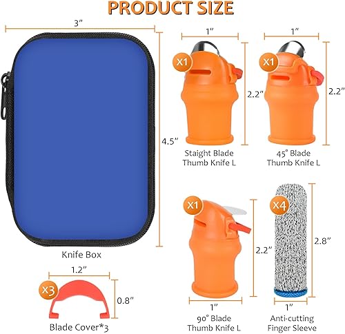 Miniatura 2 de Cuchillo para pulgar de jardinería con estuche, podadora de dedos para jardineros, cuchillo de dedo de silicona, herramientas de recorte de plantas,