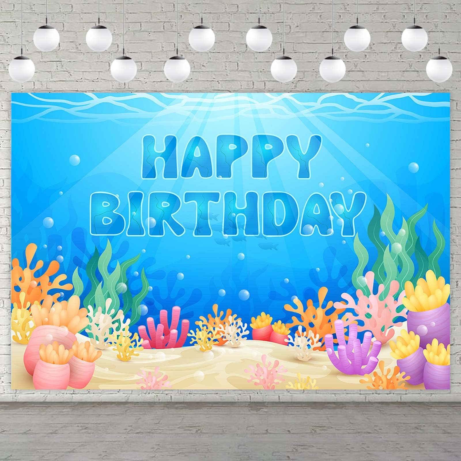 Aazon.co: Under The Sea Birthday Decorations, 30Pcs Ocean Theed