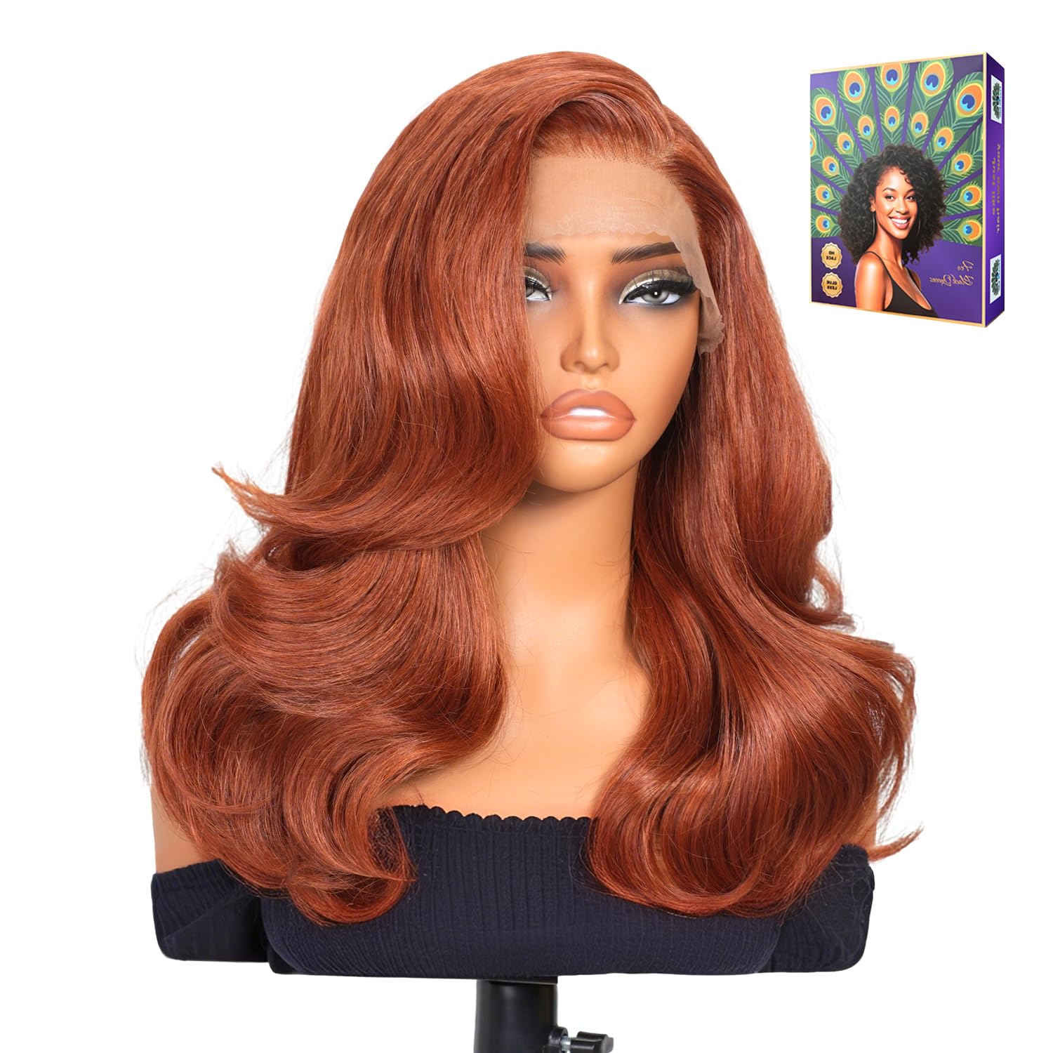 13x4 Glueless Wigs HD Transparent Lace,Wear and Go Synthetic Wig,C Part,200% Density Body Wave with Baby Hair,Pre-Plucked Frontal Wigs for Women ,Natural Hairline,Breathable Wig Cap 16 Inch