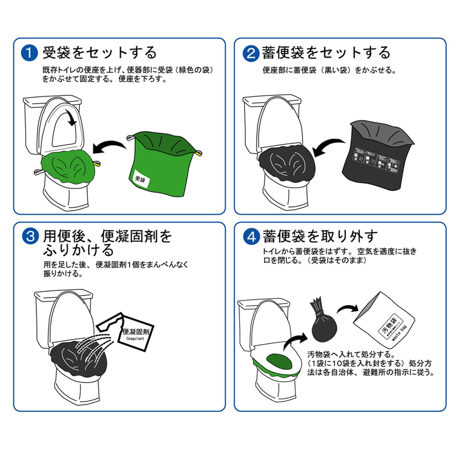 Amazon.co.jp: ケンユー(Kenyuu) 緊急対策用トイレ袋 ベンリー袋 100
