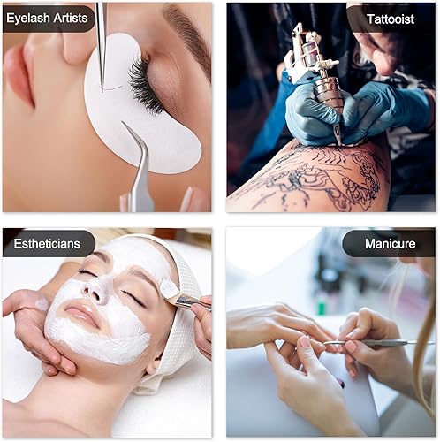 Miniatura 7 de Luz de media luna, lámpara de pie LED de 22 pulgadas para extensiones de pestañas y pestañas, tatuajes, esteticistas, oficina, sala de estar,