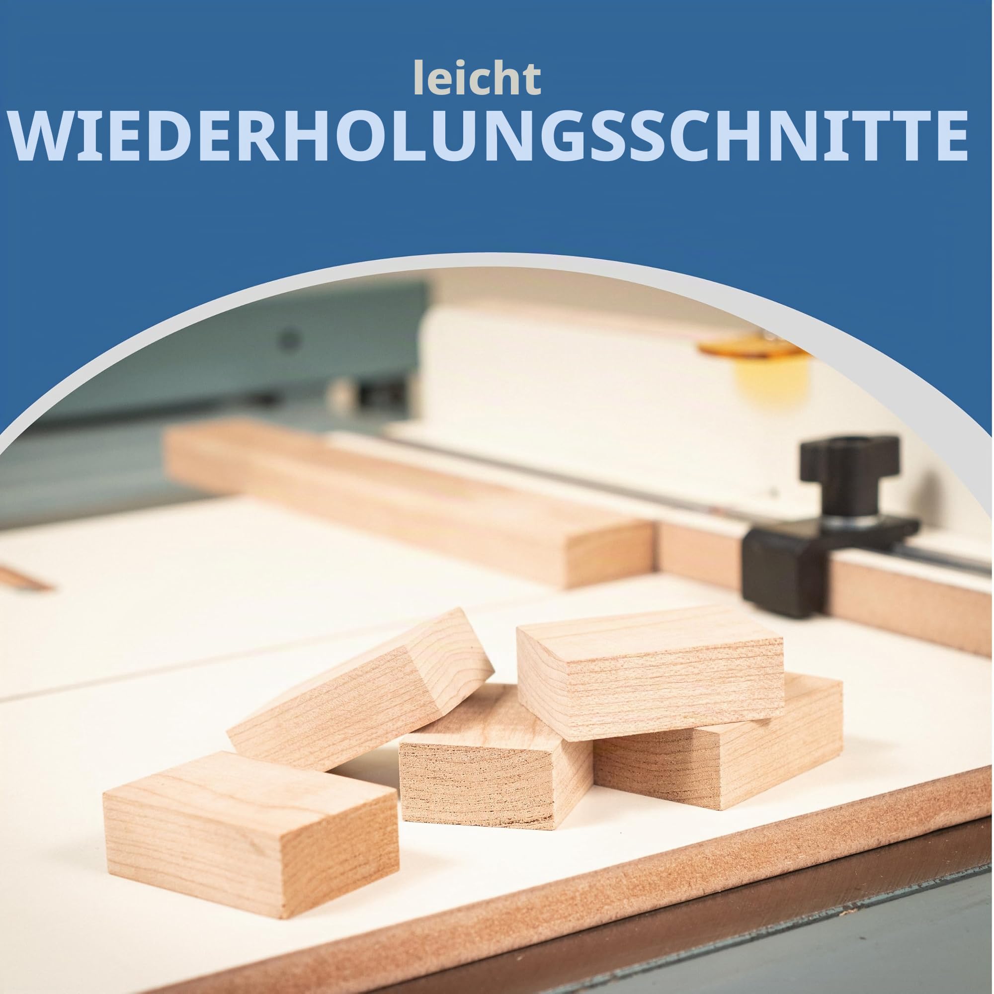 Fulton MDF-Kreuzschnittschlitten für Tischsäge, Aluminium-Gehrungsschlitzschienen, verstellbarer Anschlag und transparenter Schutz, präzise präzise Gehrungen, Kreuzschnittschlitten für eine Tischsäge