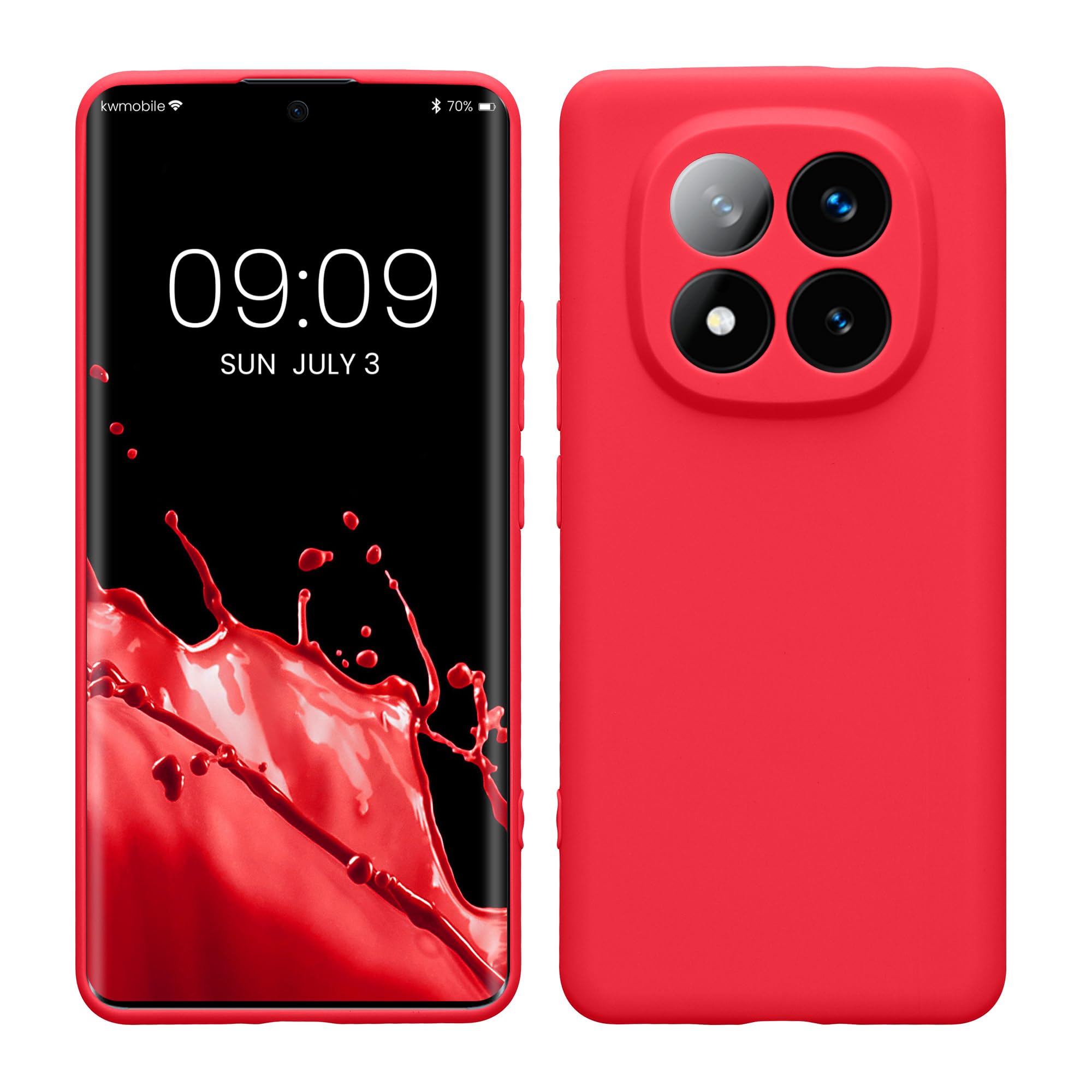 kwmobile Carcasa Compatible con Xiaomi Redmi Note 14 Pro 5G / Poco X7 Funda - Funda Ultrafina de TPU con Bordes elevados - Lavanda Metalizado — view 297
