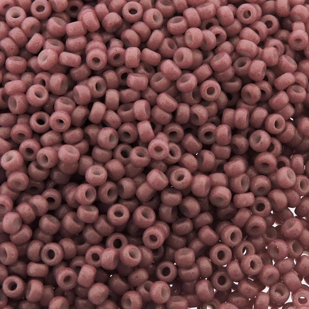 Special Dyed Old Rose Miyuki 11/0 rocailles Glass Seed Beads 24 Grams