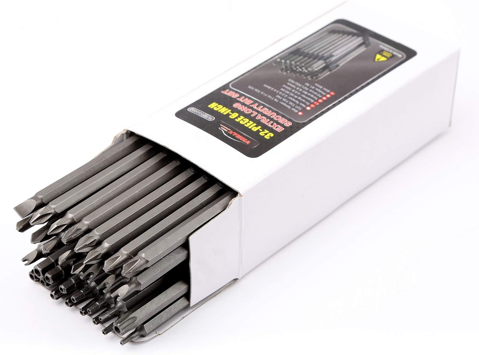 32PCS 6 Inches Extra Long Security Bit Set for Screwdrivers