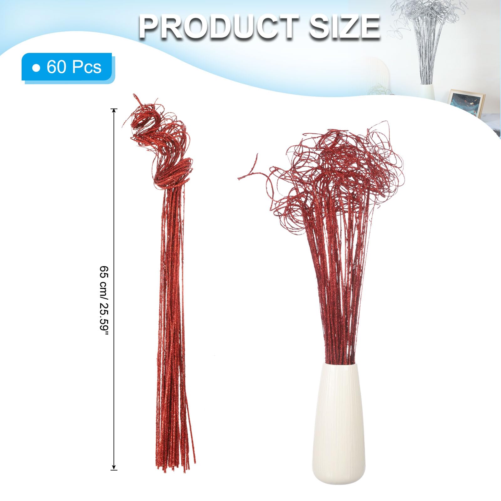 PATIKIL Glitter Curly Branch - Image 2
