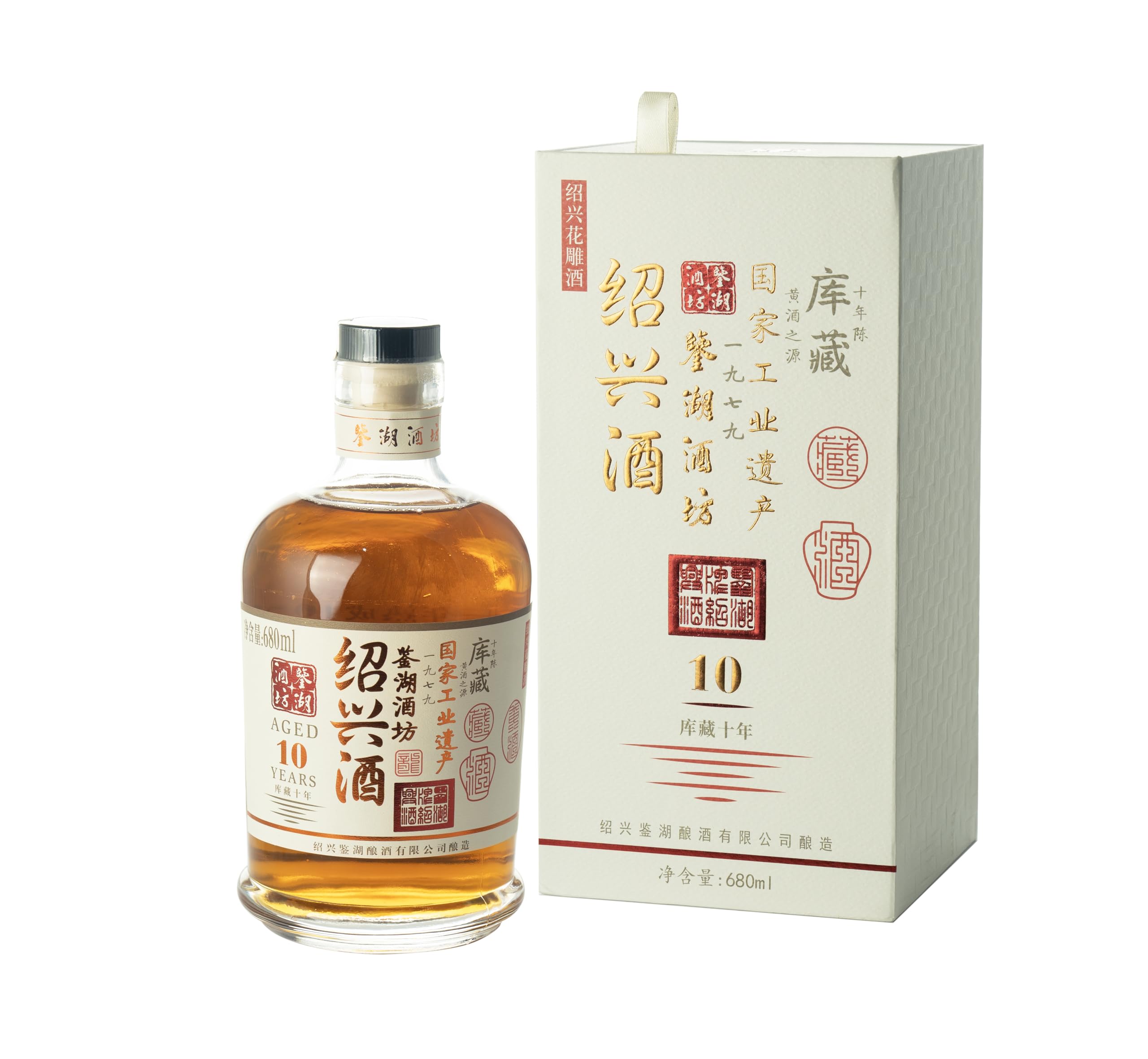 Amazon.co.jp: 【10年熟成】紹興酒 鑑湖酒坊1979 680ml 壺入り