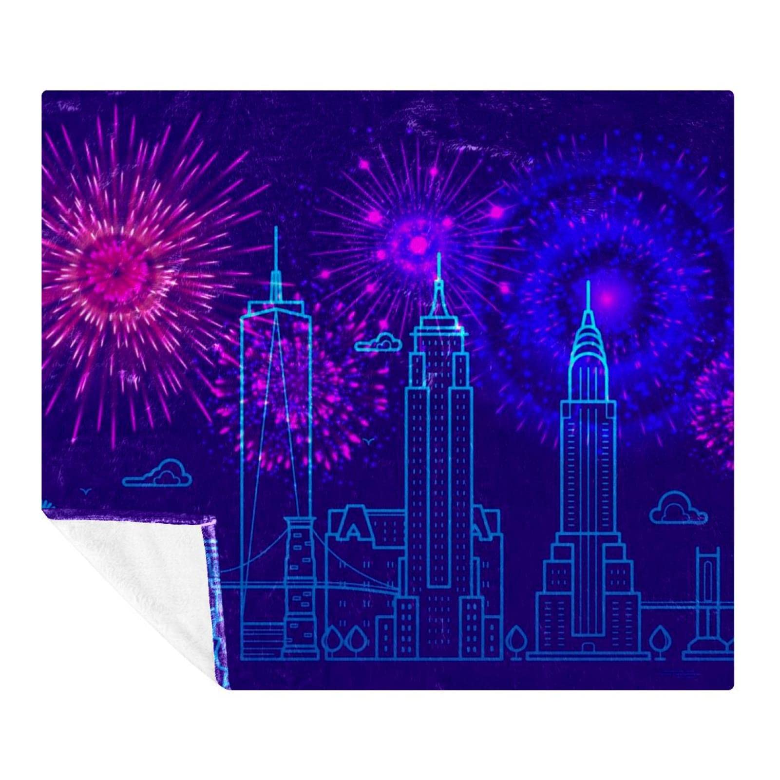 Couverture polaire légère New York City en microfibre de qualité supérieure