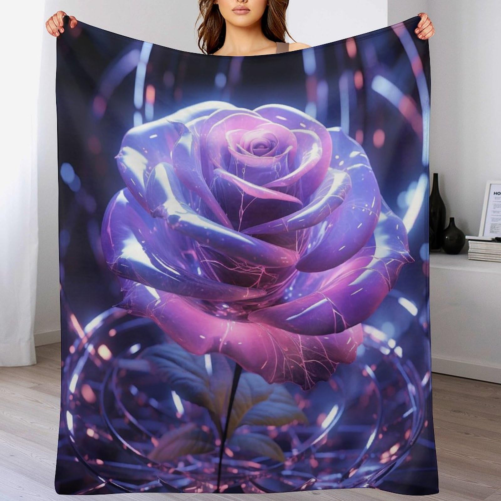 Couvertures de canapé salon douce couleur rose pour cocooning