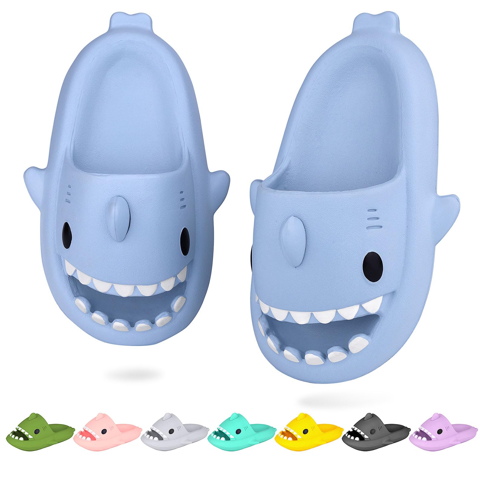 WUYISTAR Chanclas Tiburón Niñas Chanclas de playa para niños Sandalias antideslizantes para piscina Chanclas de Verano