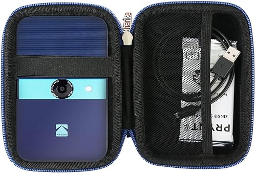 Vista 9 de khanka Estuche de viaje rígido de repuesto para cámara digital KODAK Smile Instant Print (negro)