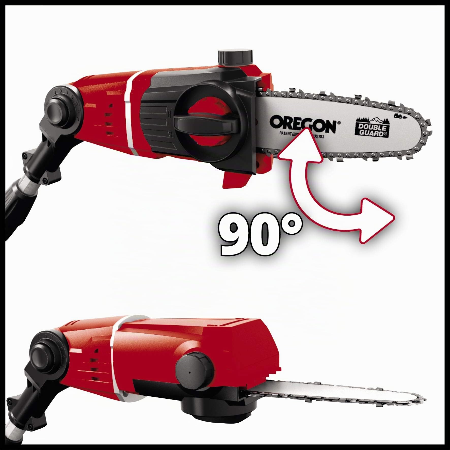 Einhell 3410835 - Accessorio Per Potatori A Palo A Batteria GE-HH18/45Li T, Lunghezza Di Taglio 17 Cm, Attacco Ruotabile Di 90 °, Inclinabile 7 Volte