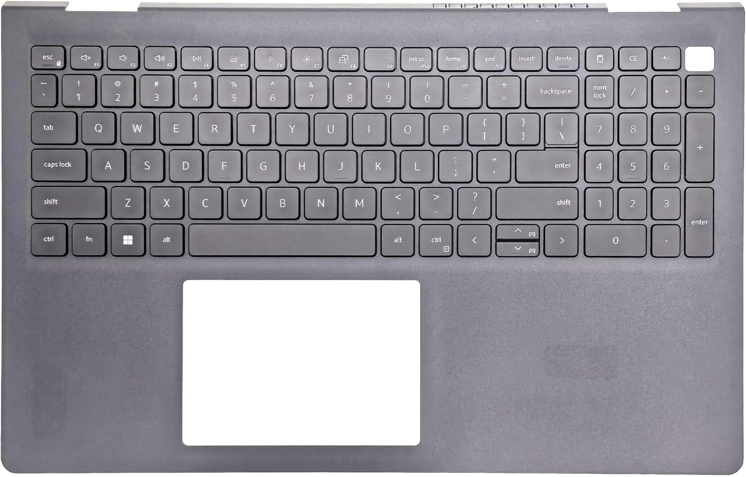 Replacement Upper Case Palmrest for Dell Inspiron 15 3510 3511 3515 3520 3525 Series Laptop with US Layout Non-Backlit Keyboard Assembly Top Cover (USB-A Non-Backlit)