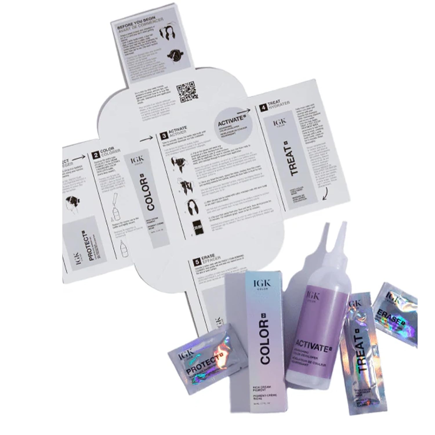 IGK Permanent Hair Dye Color Kit | 5GM Warm Up - Golden Mahogany Brown | 100% Gray Color Coverage + Strengthen + Shine | Ammonia Free