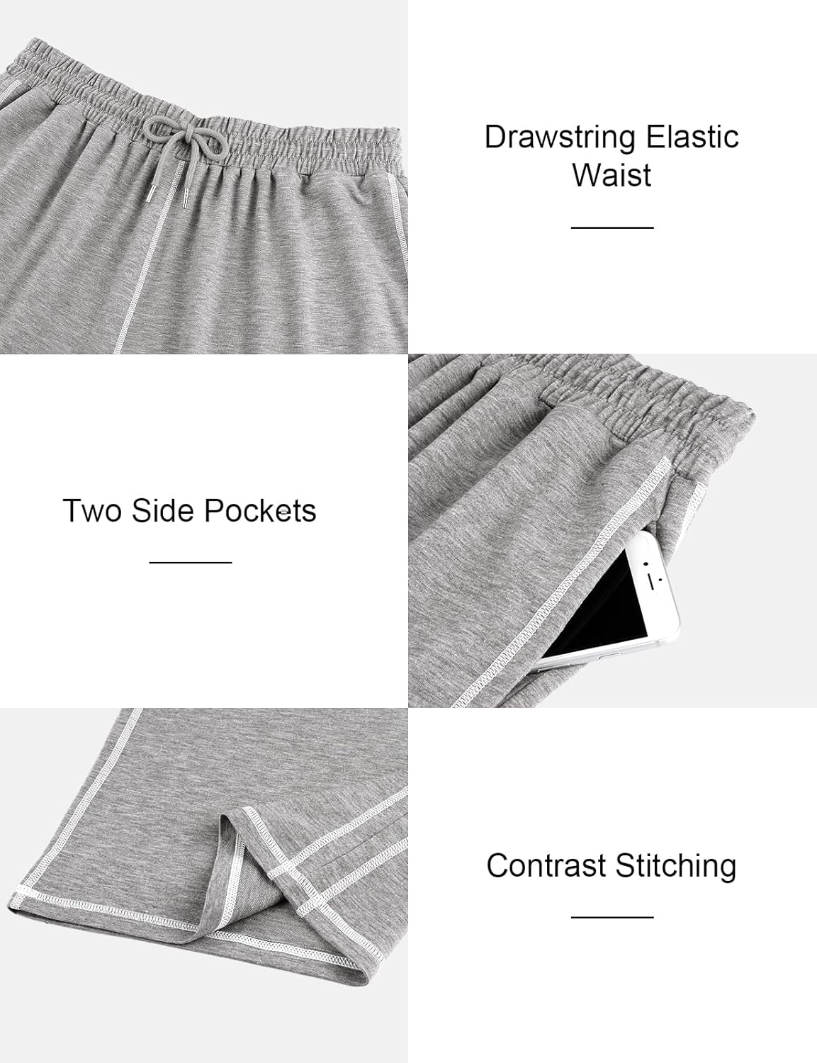 Tanst Sky Women's Plus Size Wide Leg Sweatpants Loose Fit Drawstring Baggy Lounge Sweat Pants with Pockets - Image 5