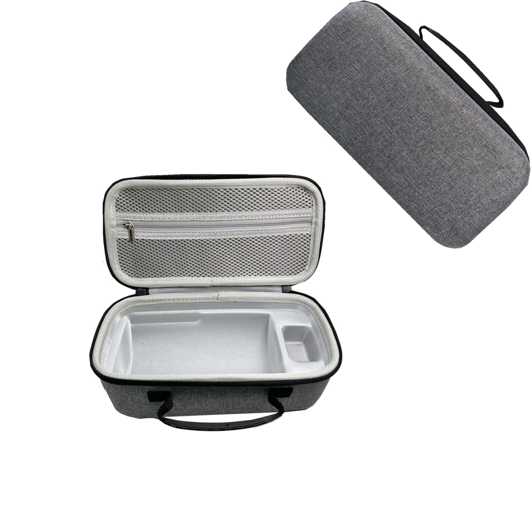 ZLiT Projector Case, Hard Shell EVA Storage Bag Travel Case for Samsung The Freestyle Portable Projector, Shockproof, Indoor/Outdoor, Grey, Movie Theme