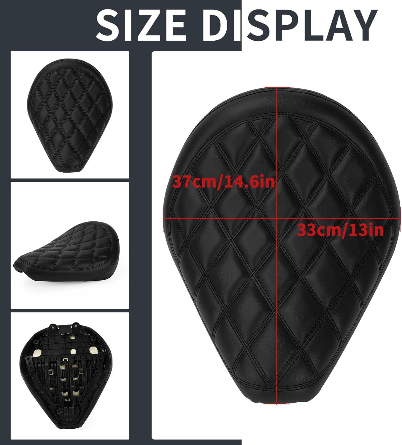 PSLER Motorcycle Front Rider Seat Front Seat Cushion Pillion Pad Replacement for REBEL CMX 300 500 2017 2018 2019 2020 2021 2022 2023 2024 2025